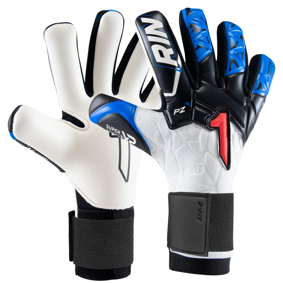 Luva Goleiro Rinat Xtreme Guard Dominius Prime Branco / Azul Infantil - Image 2