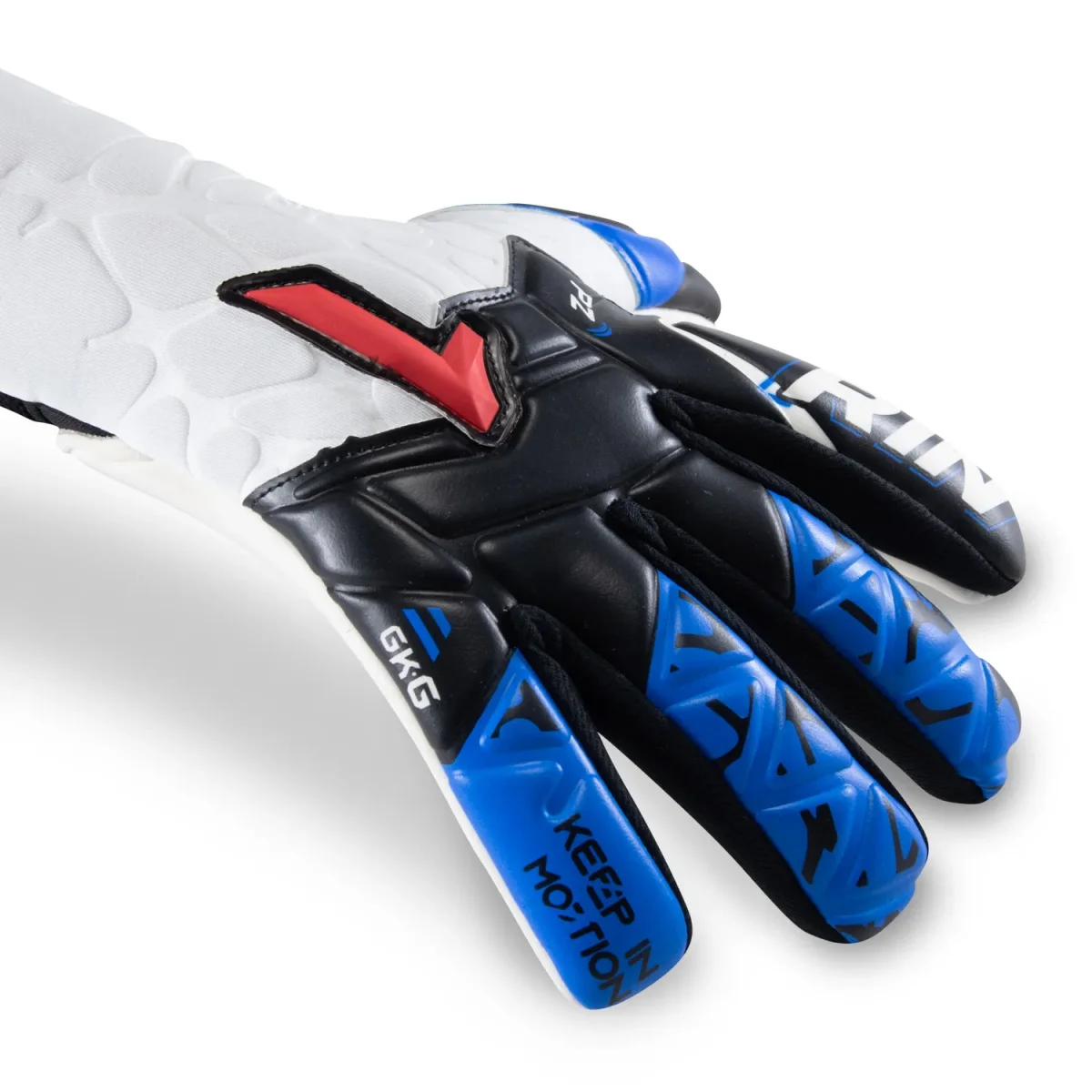 Luva Goleiro Rinat Xtreme Guard Dominius Prime Branco / Azul Infantil - Image 3