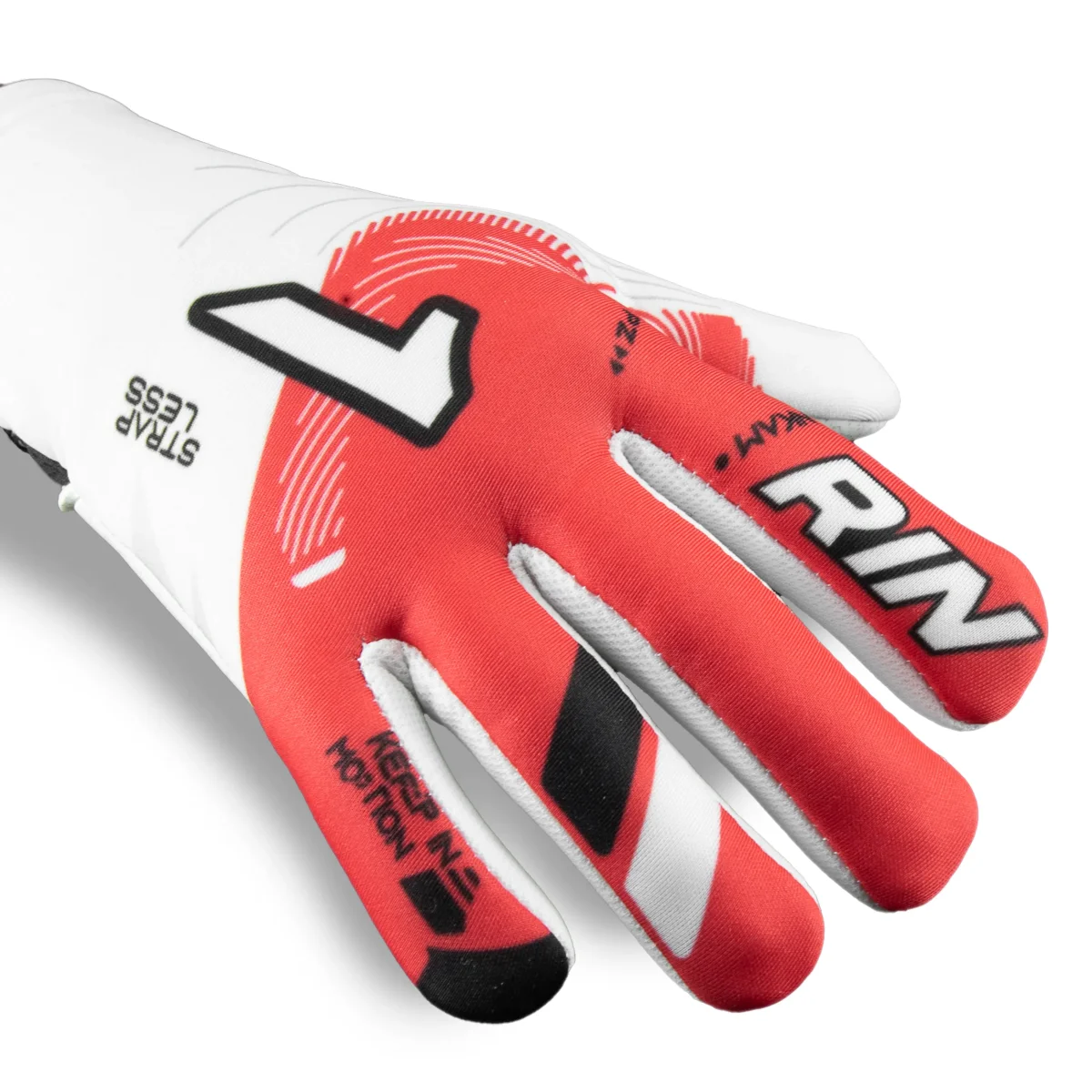 Luva Goleiro Rinat Nkam AS Vermelho / Branco Infantil - Image 6