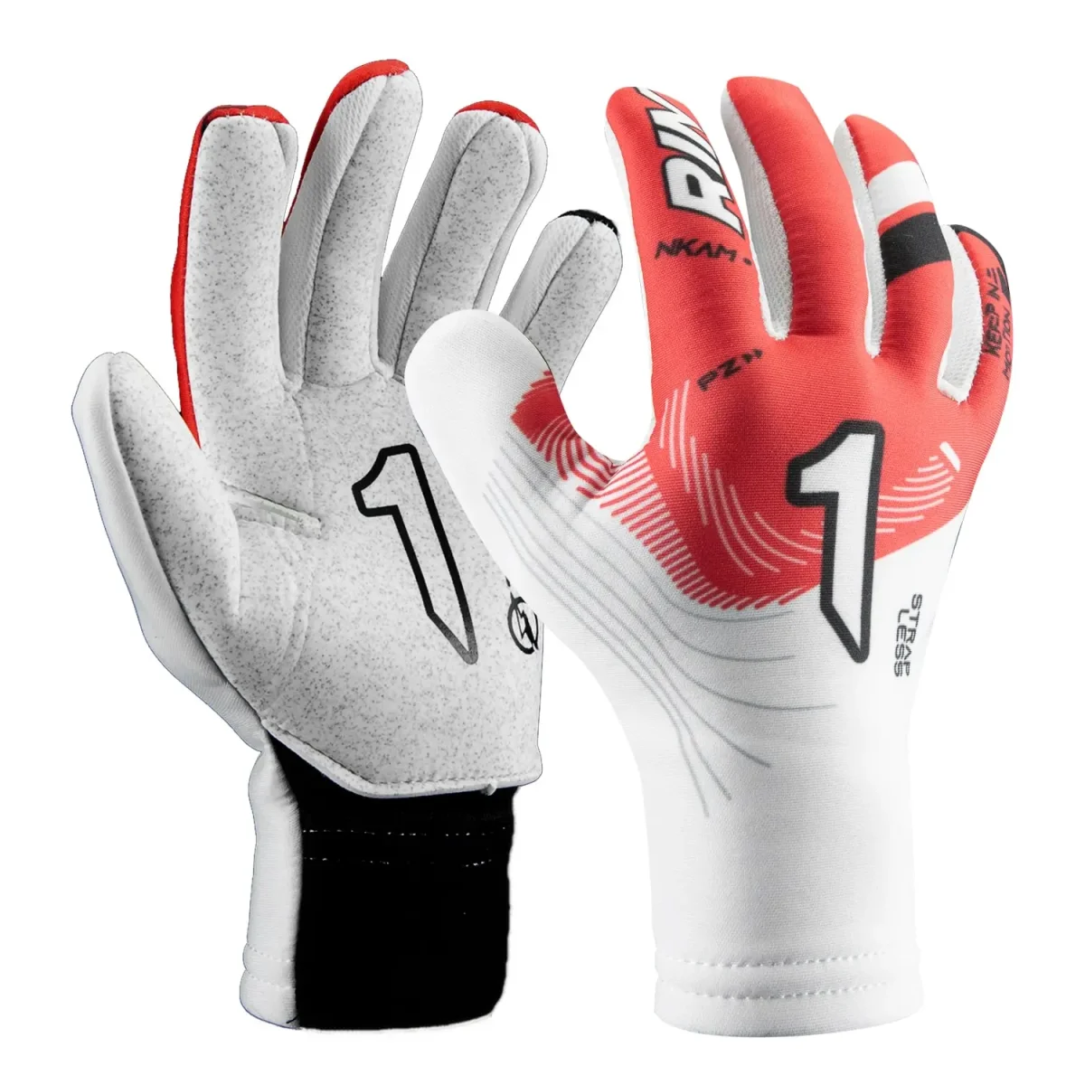 Luva Goleiro Rinat Nkam AS Vermelho / Branco Infantil